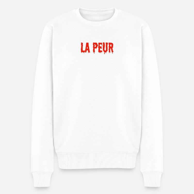 La Peur en sang - Pull Premium bio Homme - blanc