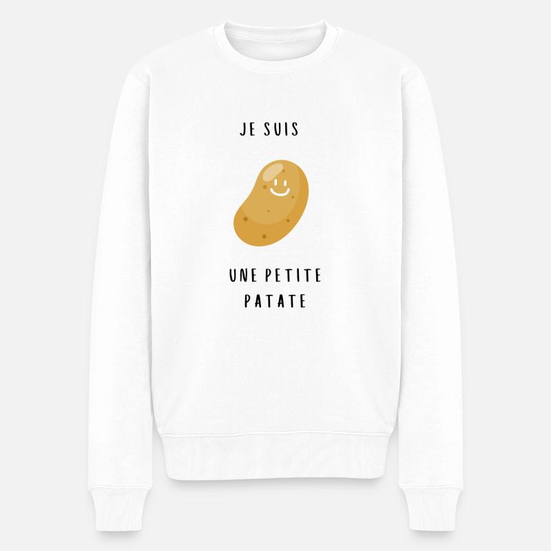 Je suis une petite patate - Pull Premium bio Homme - blanc