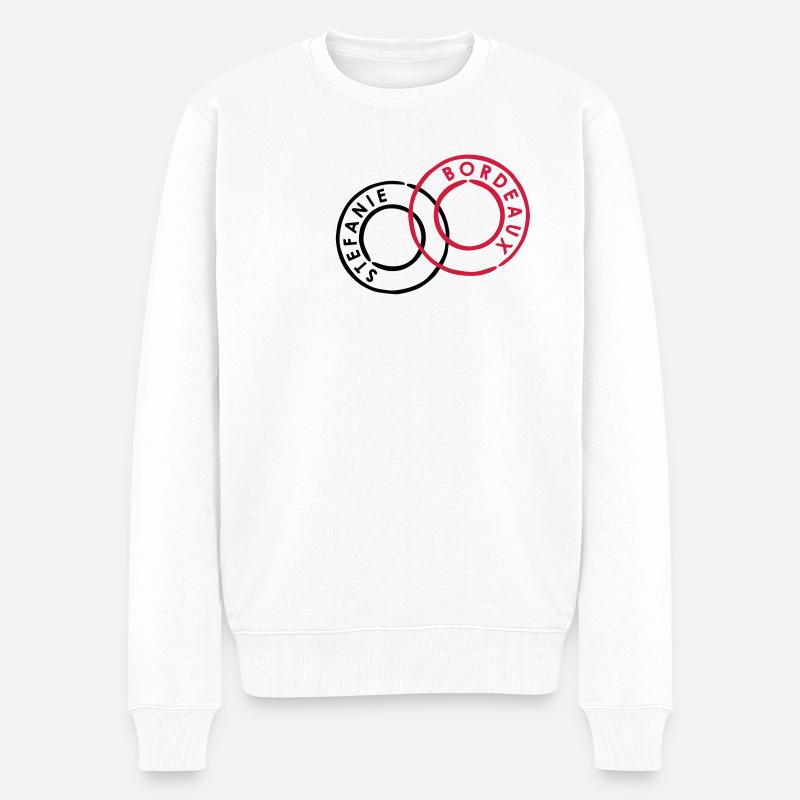 Stefanie - Männer Premium Bio Pullover - Weiß