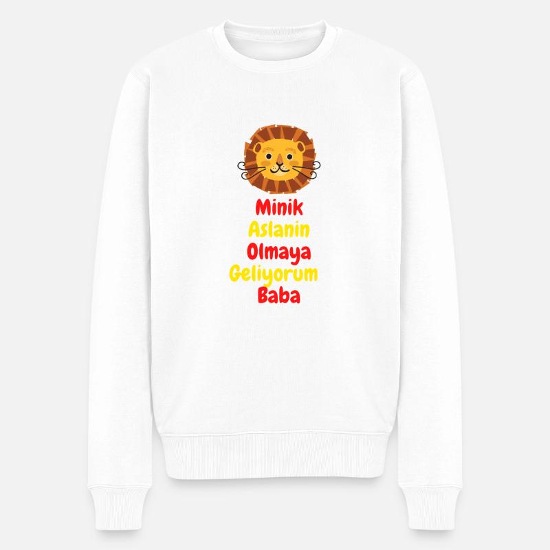 Baba Oluyorsun - Männer Premium Bio Pullover - Weiß
