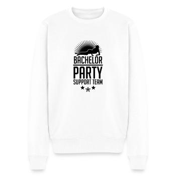 Bachelor Party Support Team - Men's Premium Organic Jumper - white - Front - Thijin (182cm)