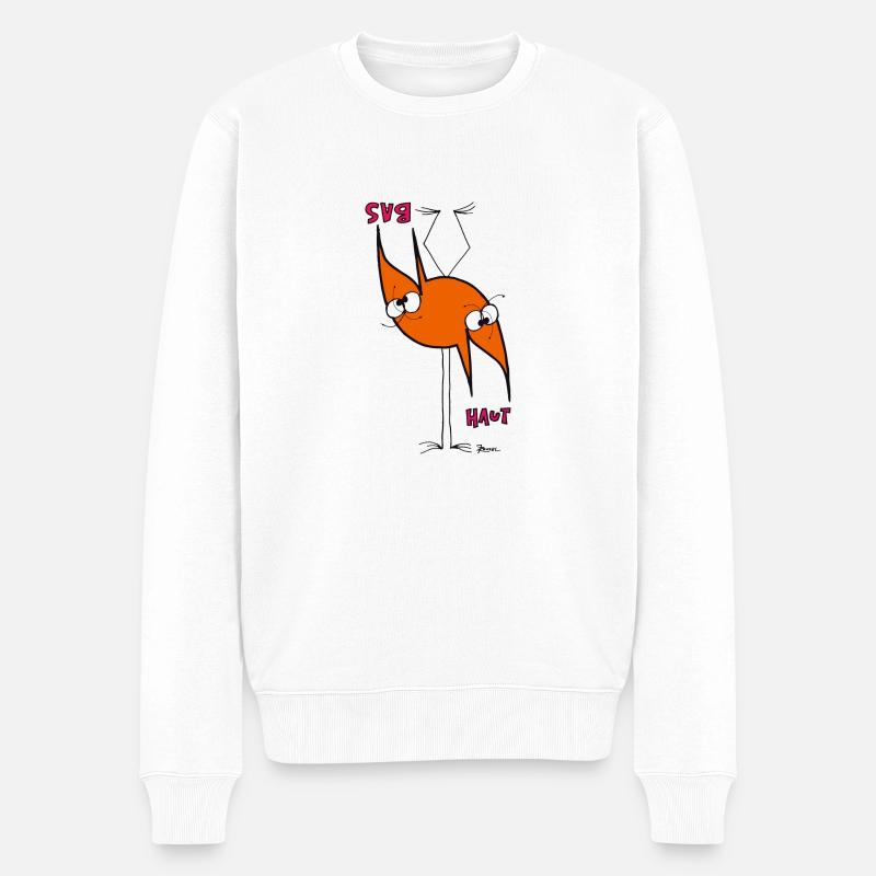 Double Shadoks - Pull Premium bio Homme - blanc