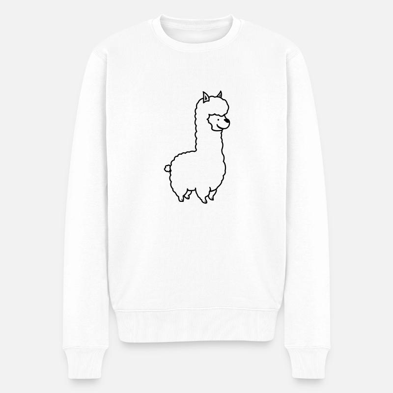 Alpaga - Pull Premium bio Homme - blanc