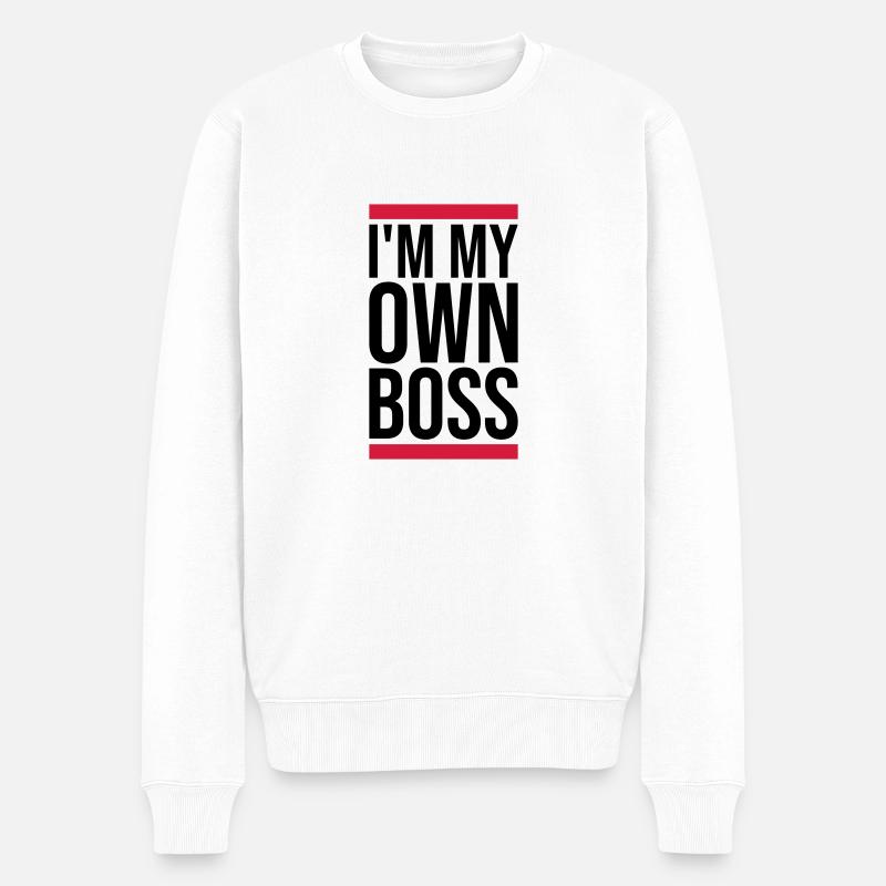 Mon propre patron - Pull Premium bio Homme - blanc