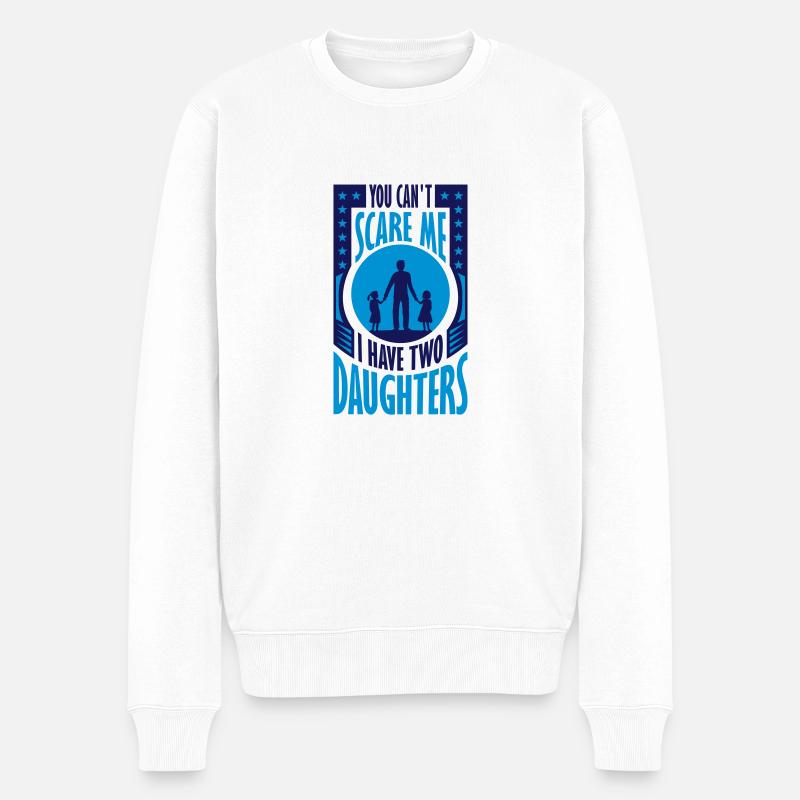 J’ai deux filles - Pull Premium bio Homme - blanc