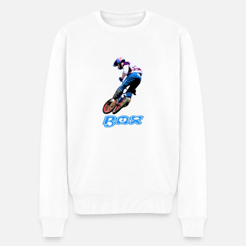 bmx racing - Pull Premium bio Homme - blanc