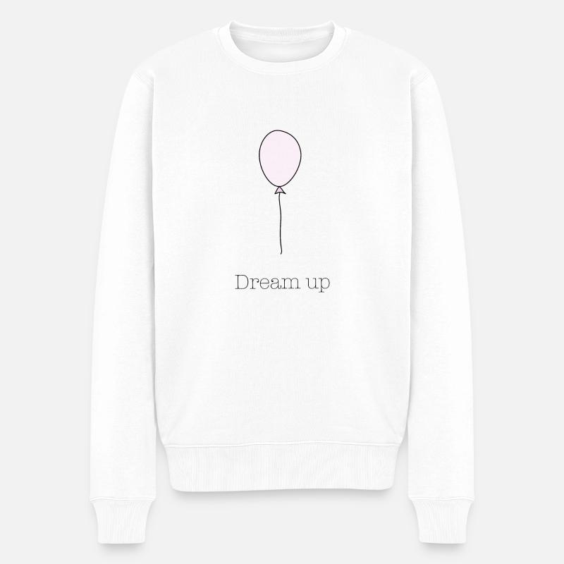 Ballon - Männer Premium Bio Pullover - Weiß