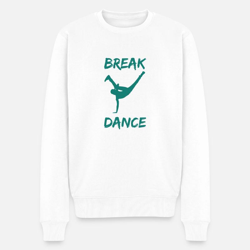 Breakdancer bboy - Pull Premium bio Homme - blanc