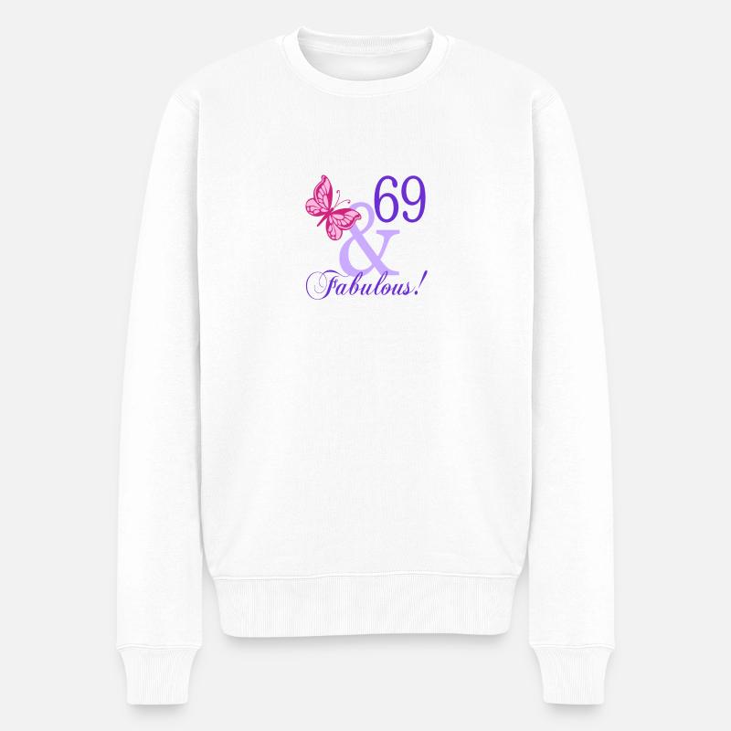 69 et Fabuleux - Pull Premium bio Homme - blanc