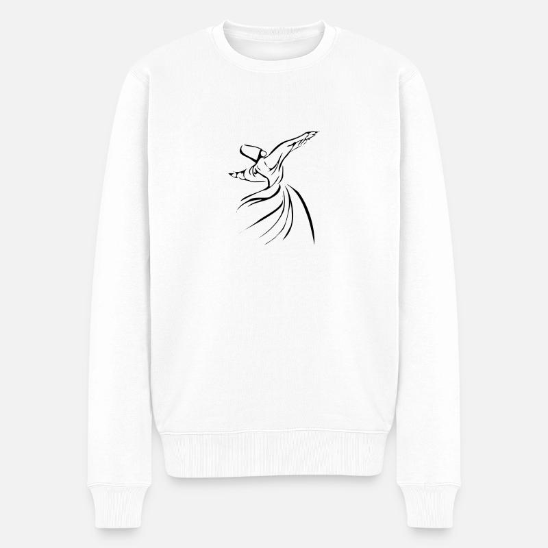 derwisch - Männer Premium Bio Pullover - Weiß