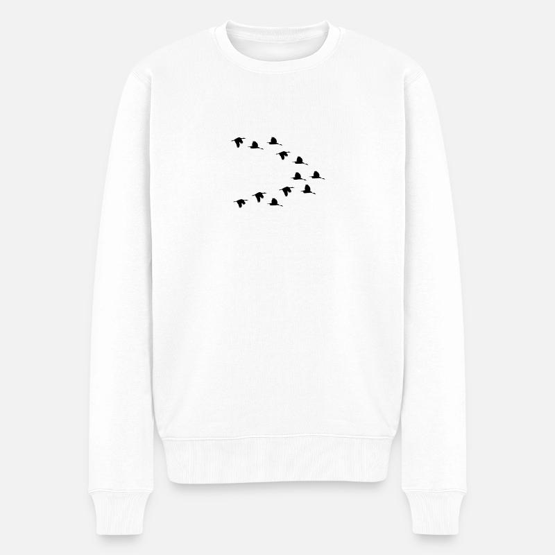 bir D650 - Pull Premium bio Homme - blanc