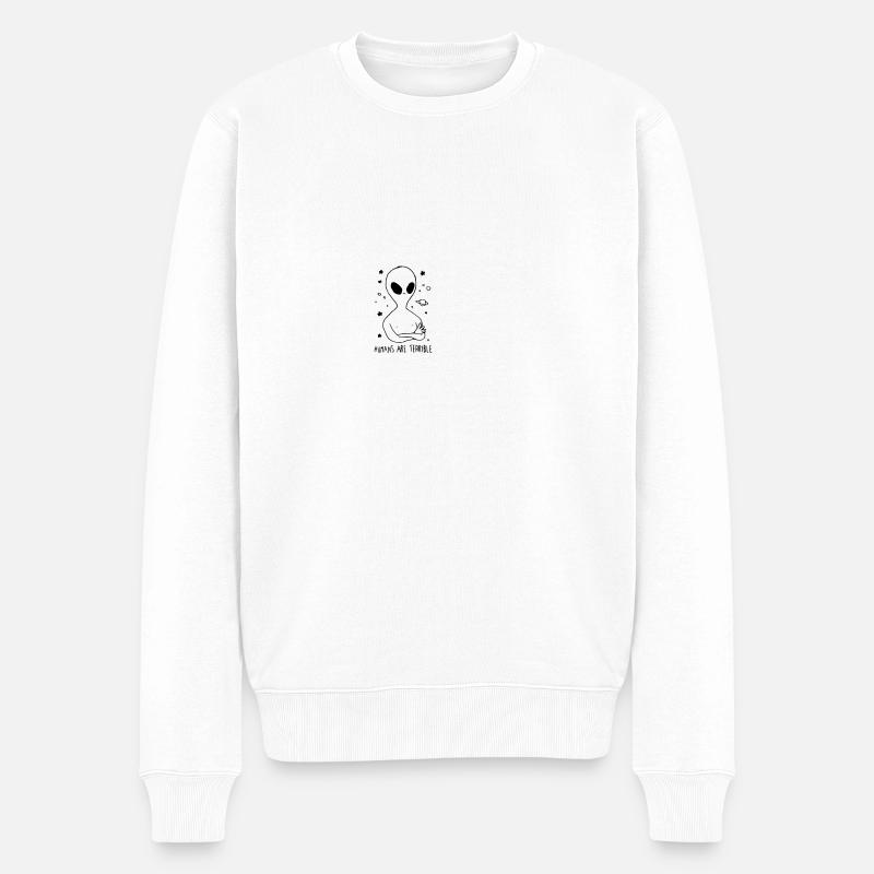 étranger - Pull Premium bio Homme - blanc