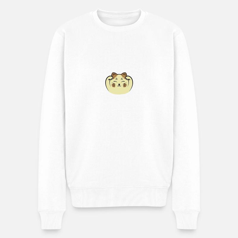 CATS | CAT FORTE - Pull Premium bio Homme - blanc