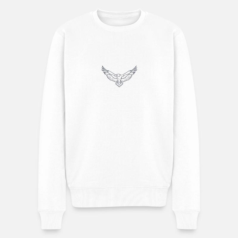 eagle58 - Pull Premium bio Homme - blanc