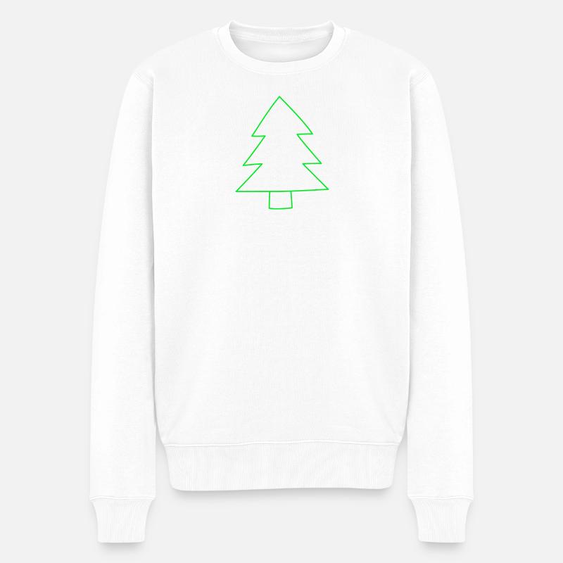 Arbre de Noël - Pull Premium bio Homme - blanc