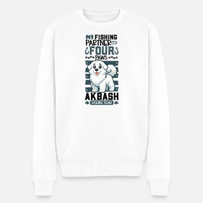 Pêche et Akbas - Pull Premium bio Homme - blanc