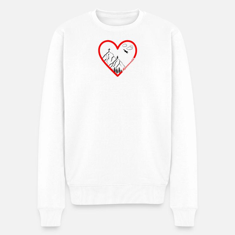 Romantisme alpin - Pull Premium bio Homme - blanc