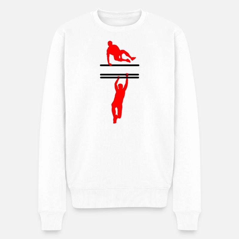 OCR Custom – Anpassbares Design - Männer Premium Bio Pullover - Weiß