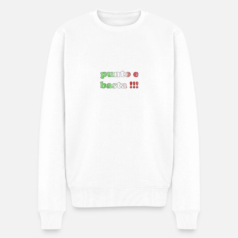 Punto - Männer Premium Bio Pullover - Weiß