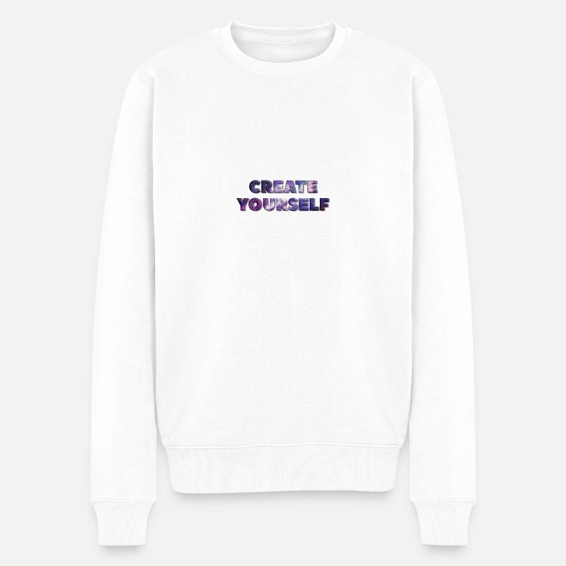 CREATE UNIVERS VOUS - Pull Premium bio Homme - blanc