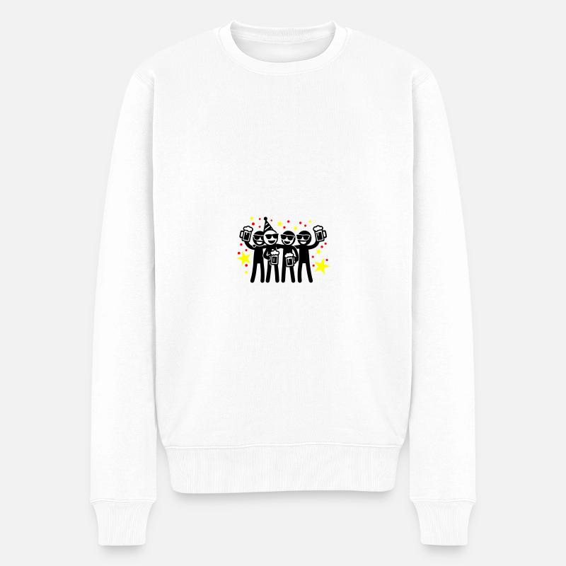 Équipe de fête d’anniversaire - Pull Premium bio Homme - blanc
