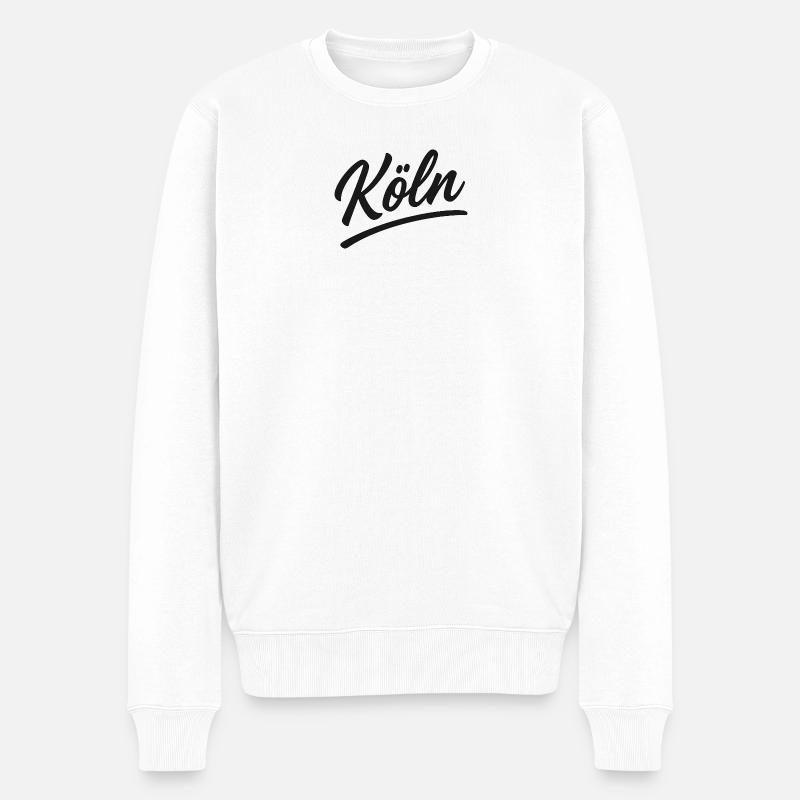 KölnScript Signature - Pull Premium bio Homme - blanc