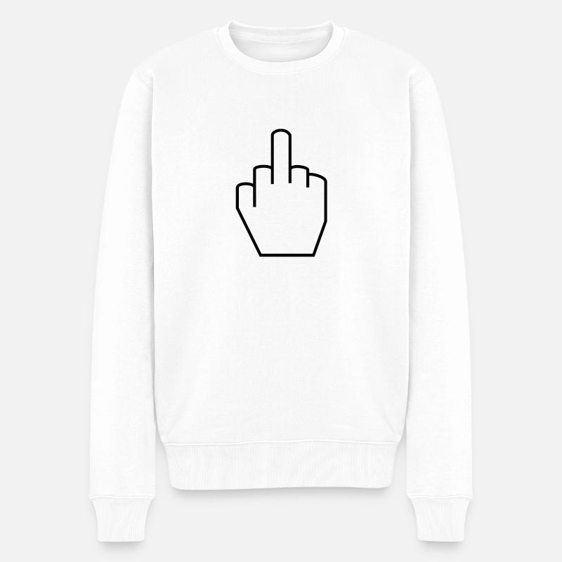 médius - Pull Premium bio Homme - blanc