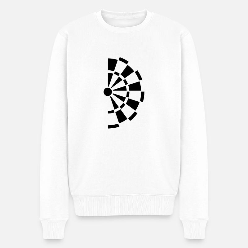 Darts - Männer Premium Bio Pullover - Weiß