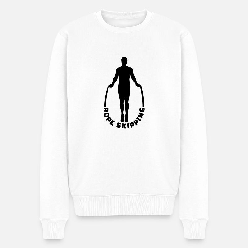 Rope skipping - Pull Premium bio Homme - blanc