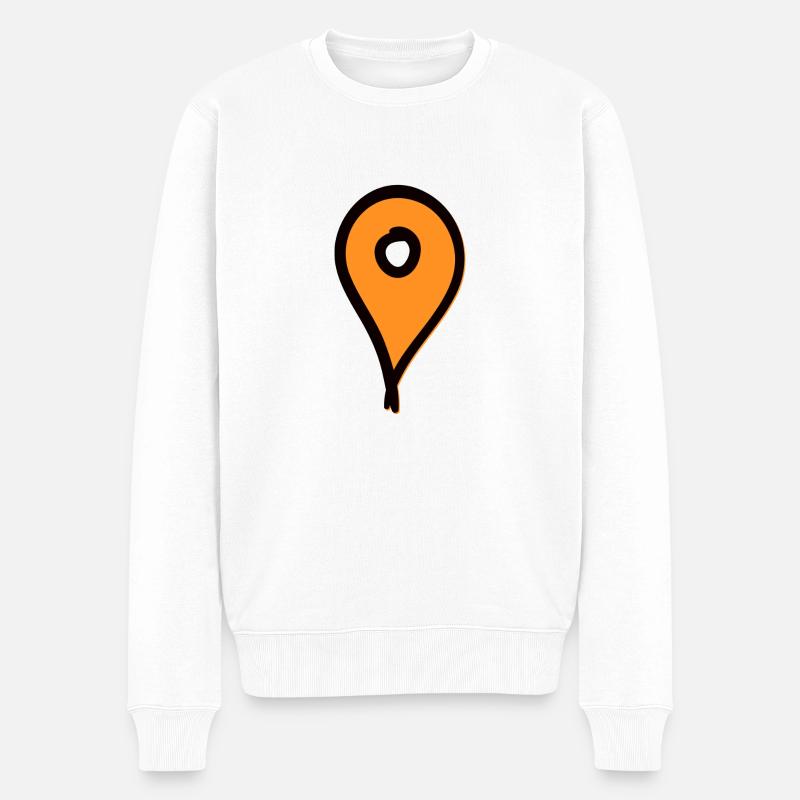 Standort - Männer Premium Bio Pullover - Weiß