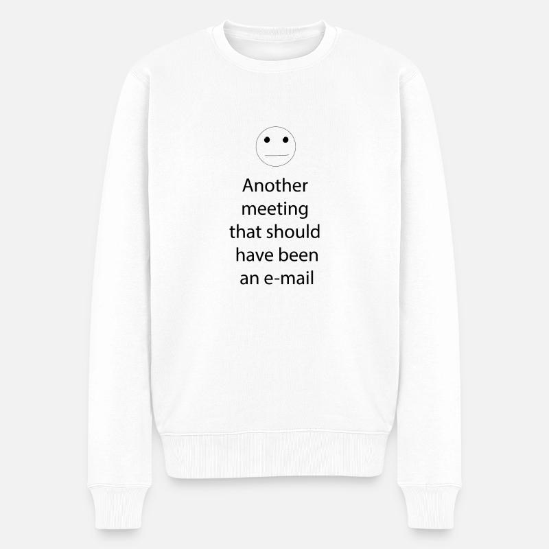 Ein weiteres Treffen - Männer Premium Bio Pullover - Weiß