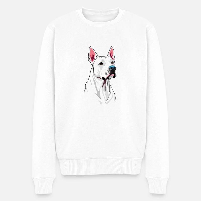 Dogue Argentin - Pull Premium bio Homme - blanc
