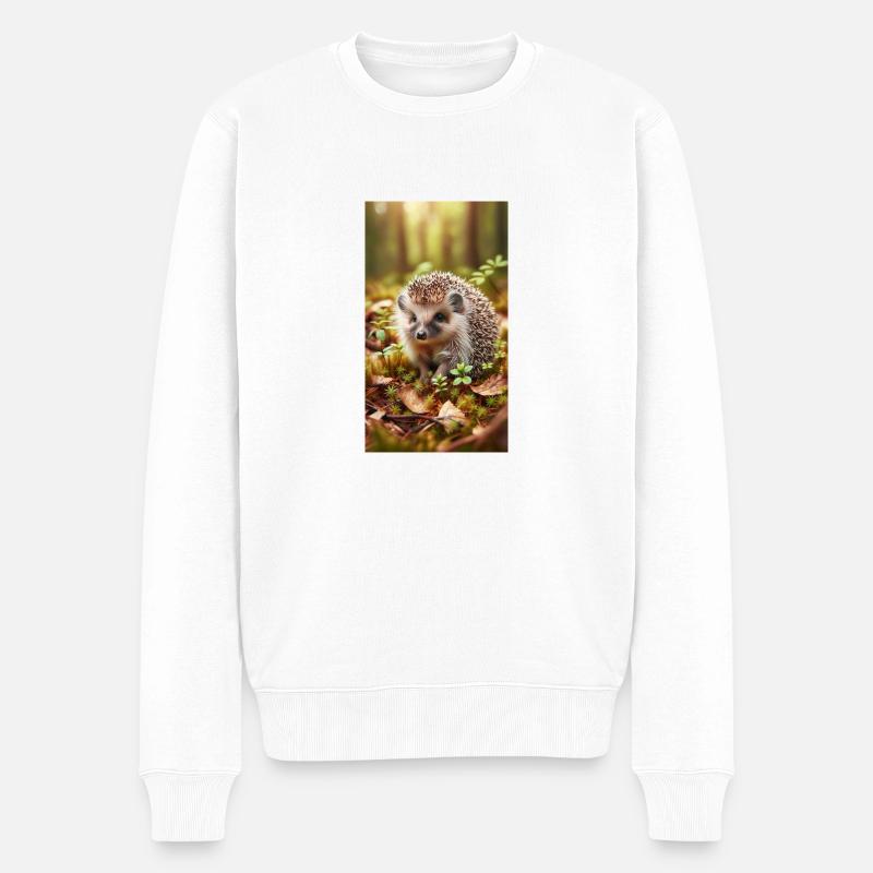 Hérisson - Pull Premium bio Homme - blanc