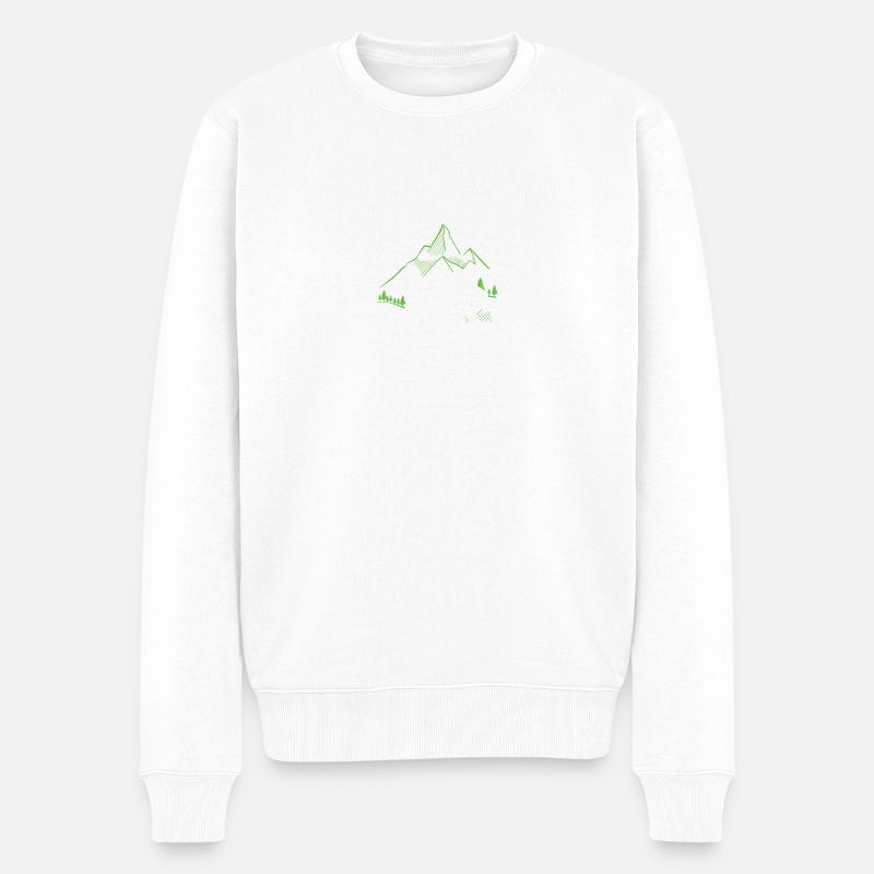 Dachzelten | Auto Camper | Camping | Mikro Camper - Männer Premium Bio Pullover - Weiß