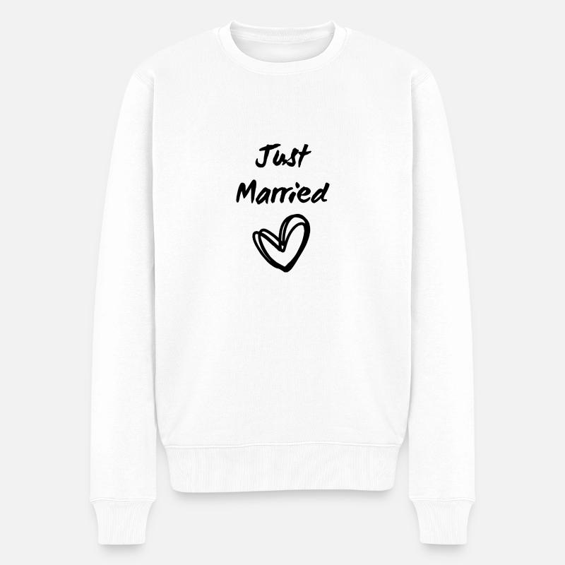 Juste marié - Pull Premium bio Homme - blanc