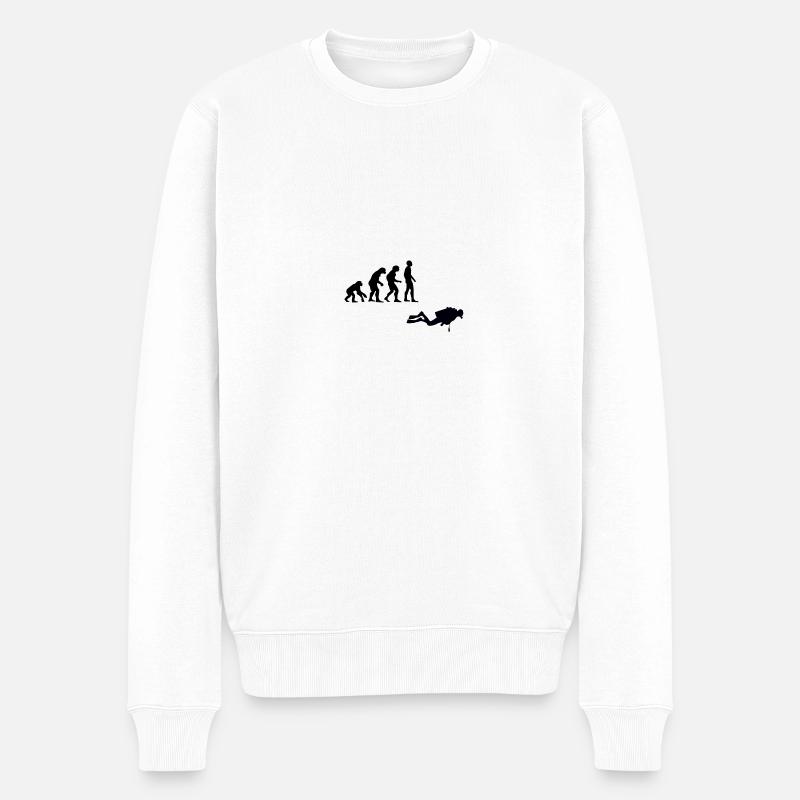 Plongée évolution - Pull Premium bio Homme - blanc