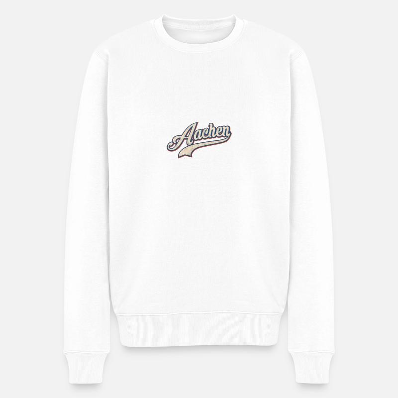 Aachen, la ville - Pull Premium bio Homme - blanc