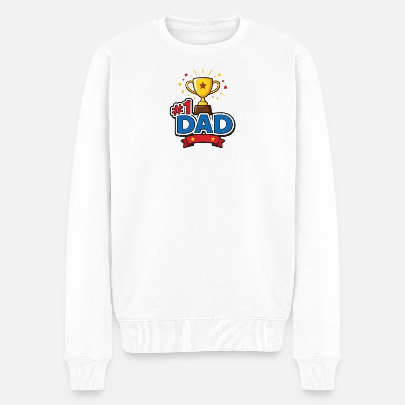 PAPA N°1 - Pull Premium bio Homme - blanc