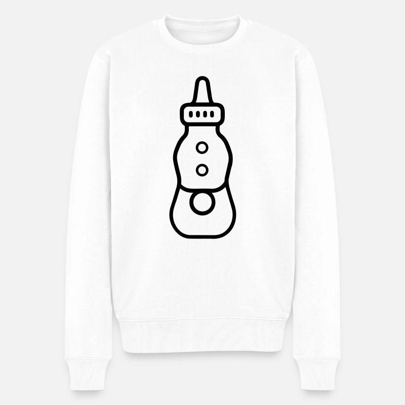 biberon - Pull Premium bio Homme - blanc