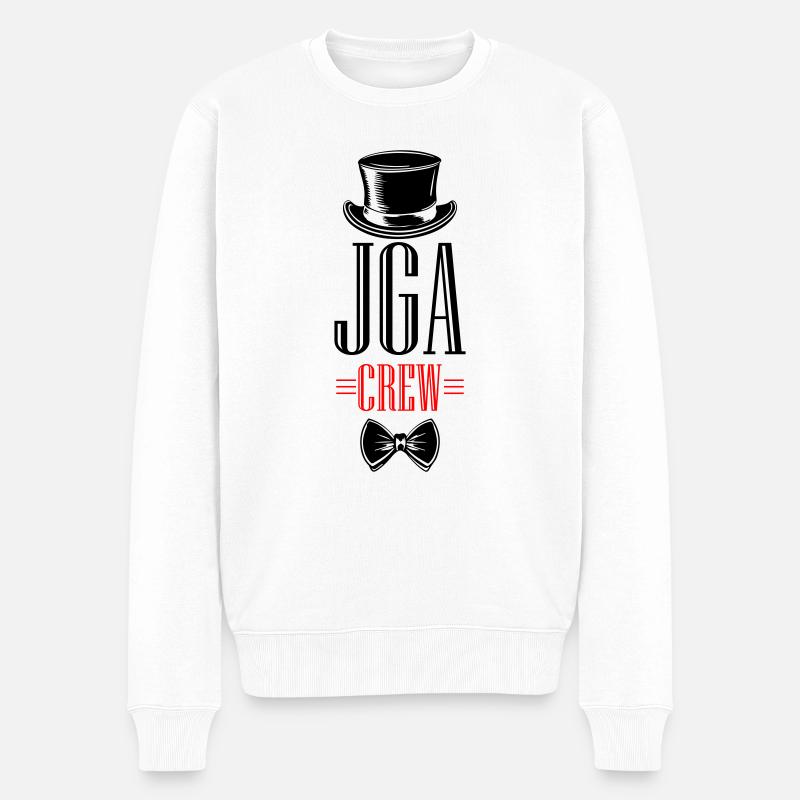 Jga Crew Junggesellenabschied - Männer Premium Bio Pullover - Weiß