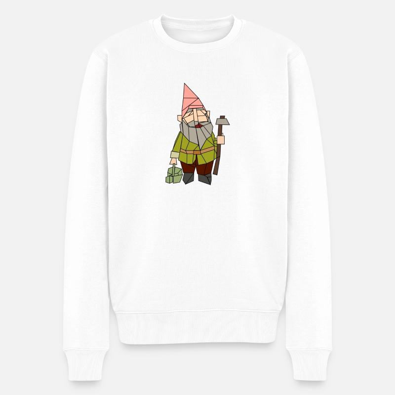 kabouter - Männer Premium Bio Pullover - Weiß