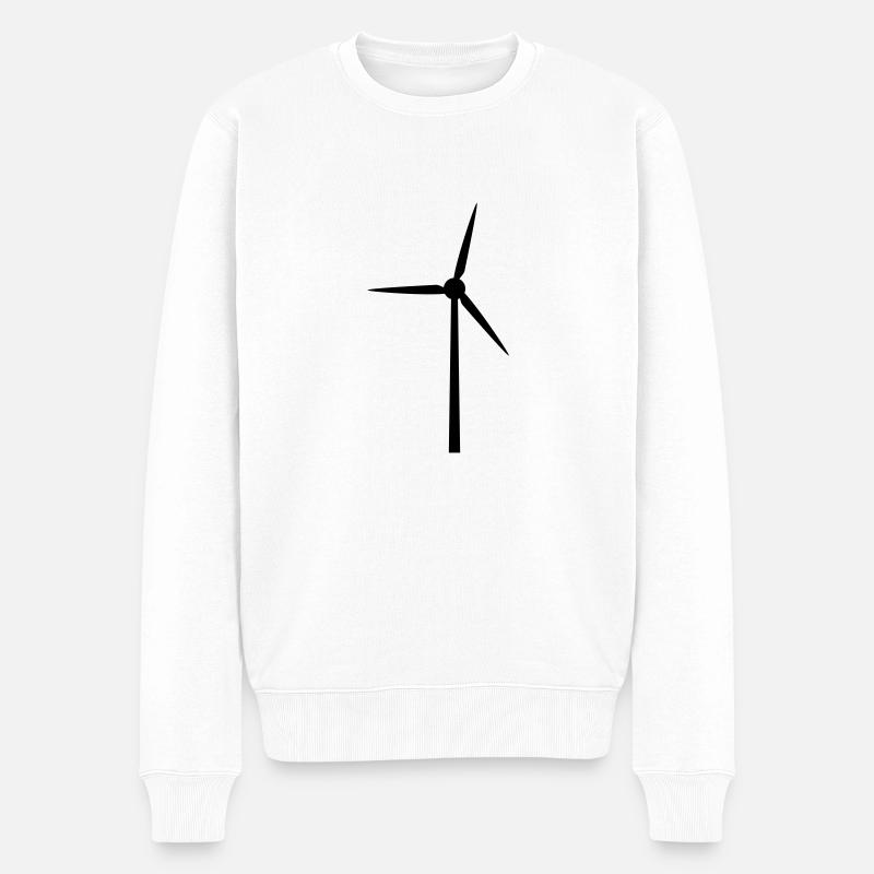 wind_wheel__f1 - Pull Premium bio Homme - blanc