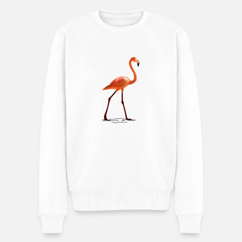 Flamingo - Pull Premium bio Homme - blanc