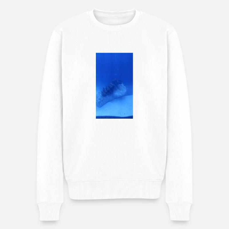 Rouleau de lac - Pull Premium bio Homme - blanc