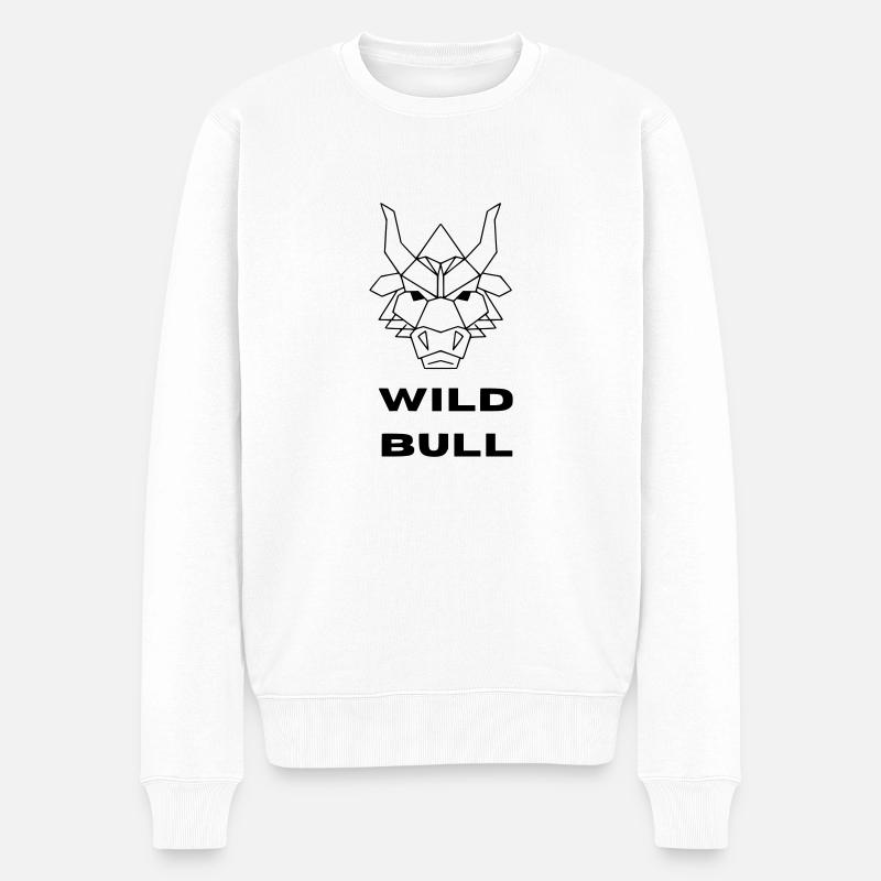 Taureau sauvage 2 - Pull Premium bio Homme - blanc