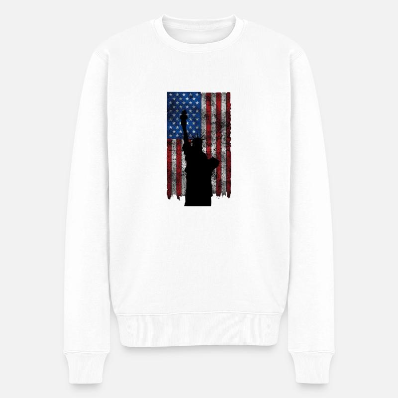 Dame Liberté - Pull Premium bio Homme - blanc