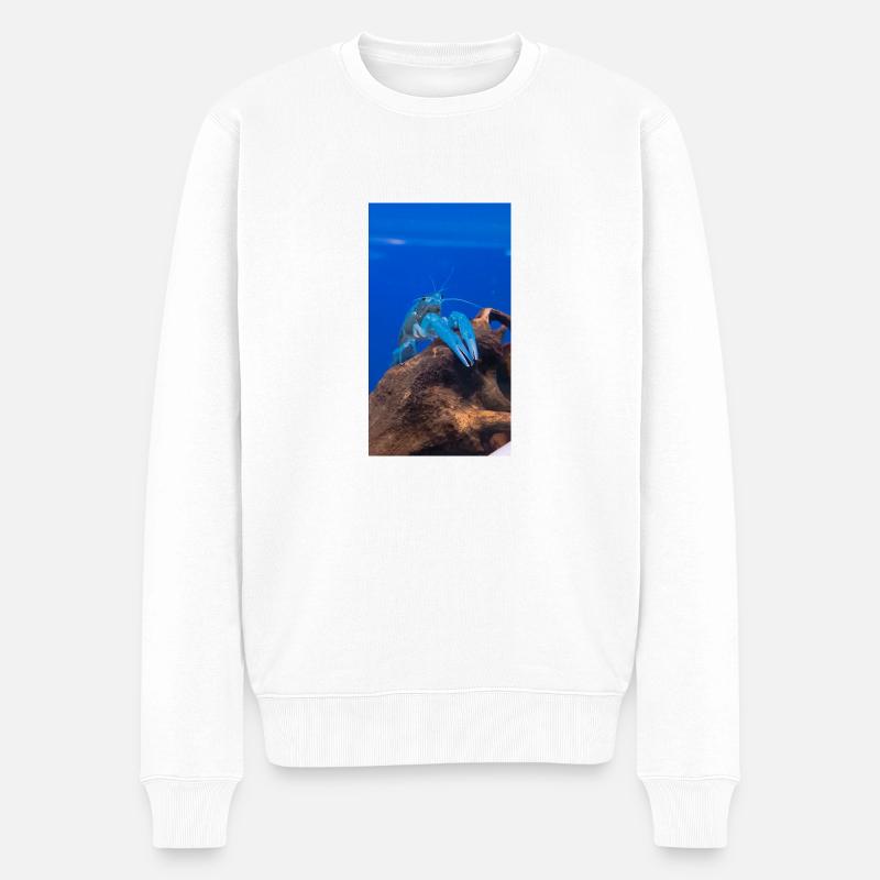 BlueCrap - Männer Premium Bio Pullover - Weiß