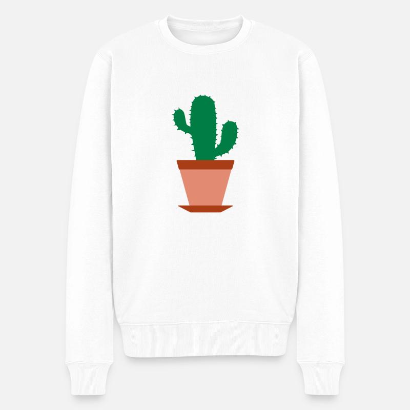 Cactus - Pull Premium bio Homme - blanc