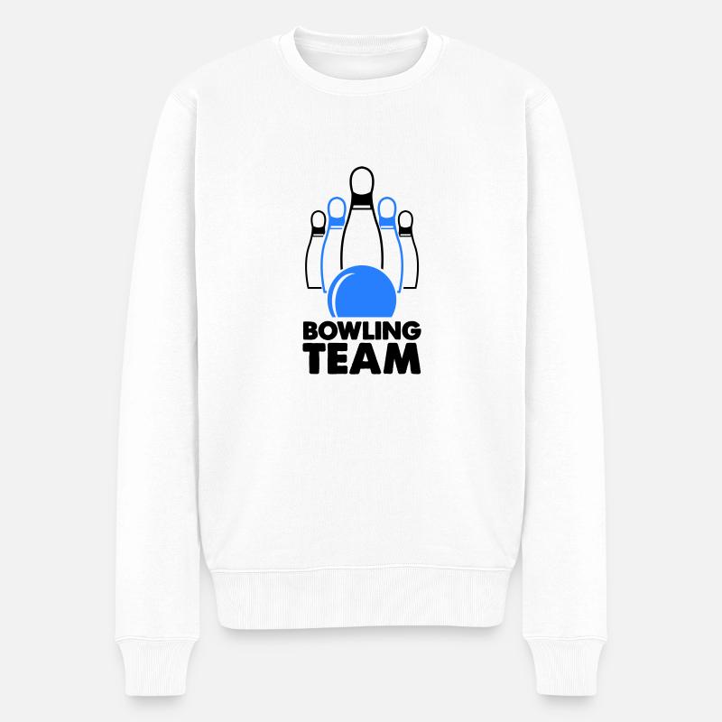 Équipe de bowling - Pull Premium bio Homme - blanc