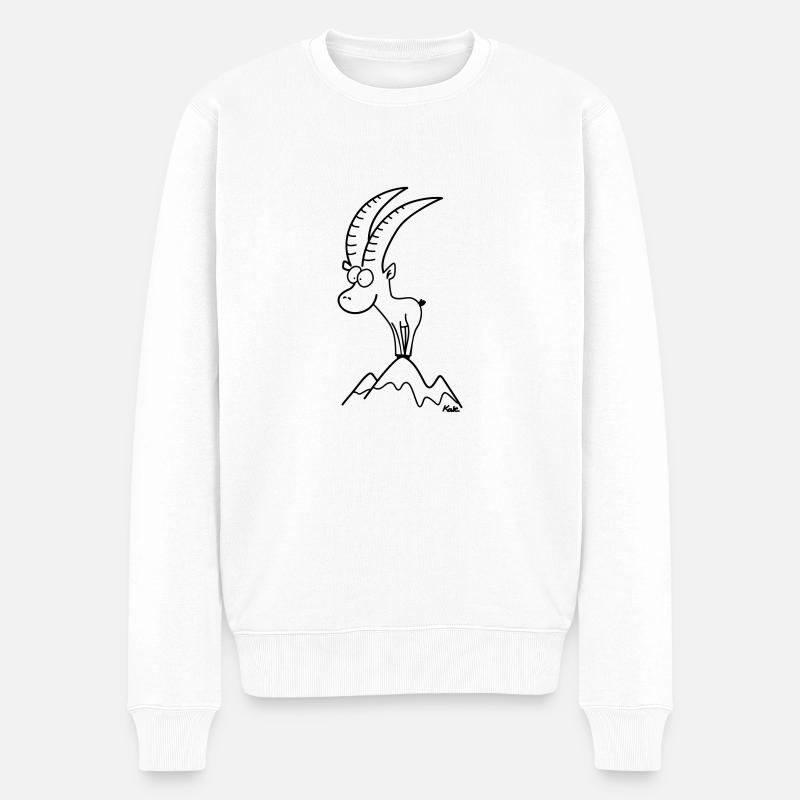 Stuanbeckl - Männer Premium Bio Pullover - Weiß